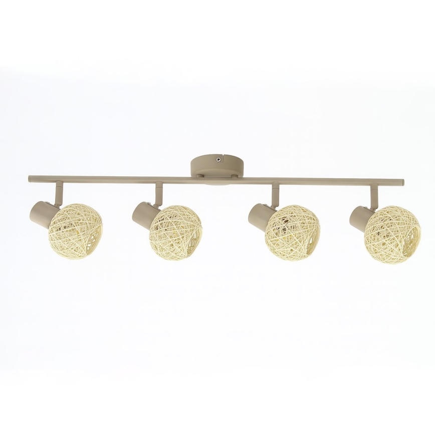 Spot svetiljka DEX 4xE14/10W/230V bež/krem