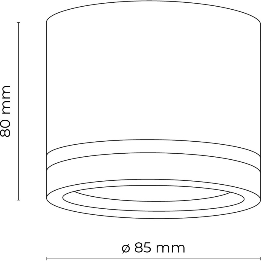Spot svetiljka JET 1xGX53/11W/230V crna