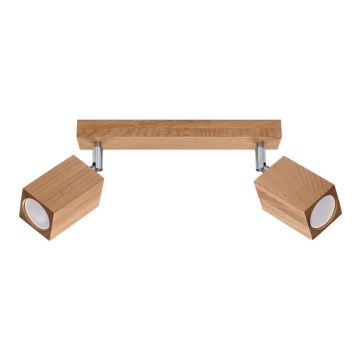 Spot svetiljka KEKE 2xGU10/40W/230V hrast