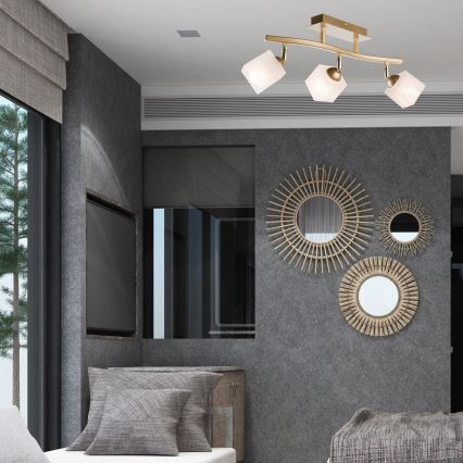 Spot svetiljka KLARA 3xE14/40W/230V zlatna