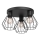 Spot svetiljka LETI 3xE27/15W/230V crna