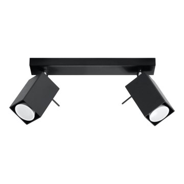 Spot svetiljka MERIDA 2 2xGU10/40W/230V crna