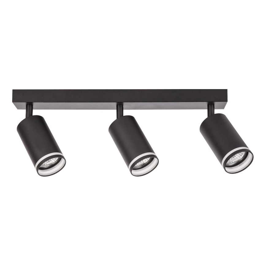 Spot svetiljka PIPE 3xGU10/10W/230V crna