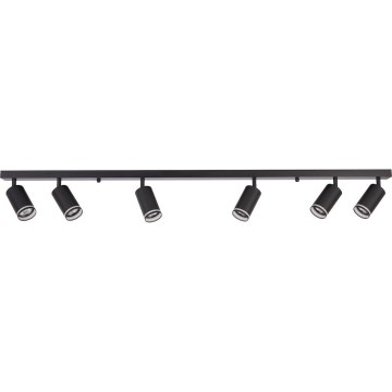 Spot svetiljka PIPE 6xGU10/10W/230V crna