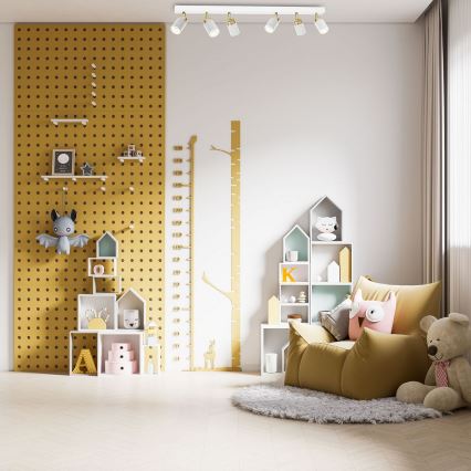 Spot svetiljka RENO 6xGU10/60W/230V bela/zlatna