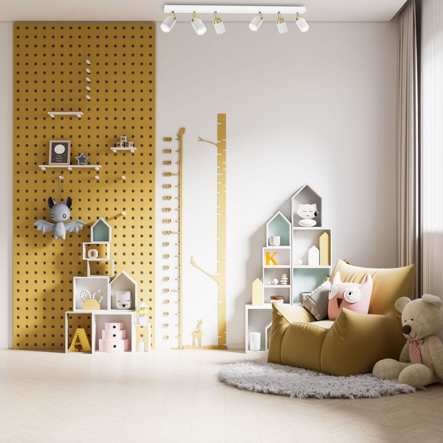 Spot svetiljka RENO 6xGU10/60W/230V bela/zlatna