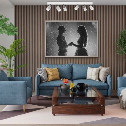 Spot svetiljka RENO 6xGU10/8W/230V bela/sjajni hrom