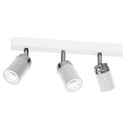 Spot svetiljka RENO 6xGU10/8W/230V bela/sjajni hrom