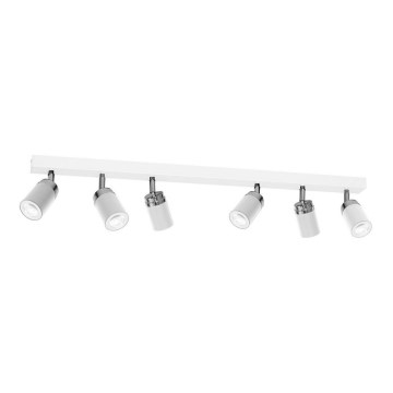 Spot svetiljka RENO 6xGU10/8W/230V bela/sjajni hrom