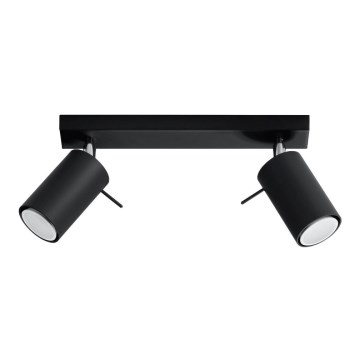 Spot svetiljka RING 2 2xGU10/10W/230V crna