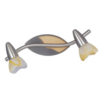 Spot svetiljka SISSI 2xE14/40W/230V kaučukovo drvo