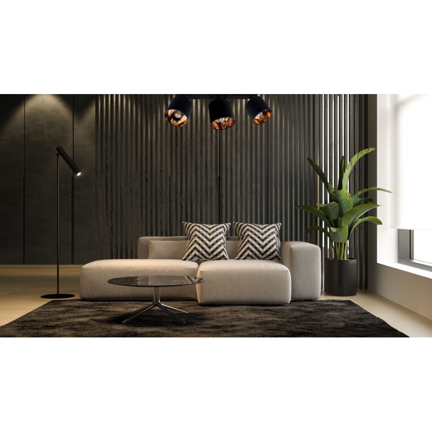 Spot svetiljka SOFIA 3xE27/60W/230V crna