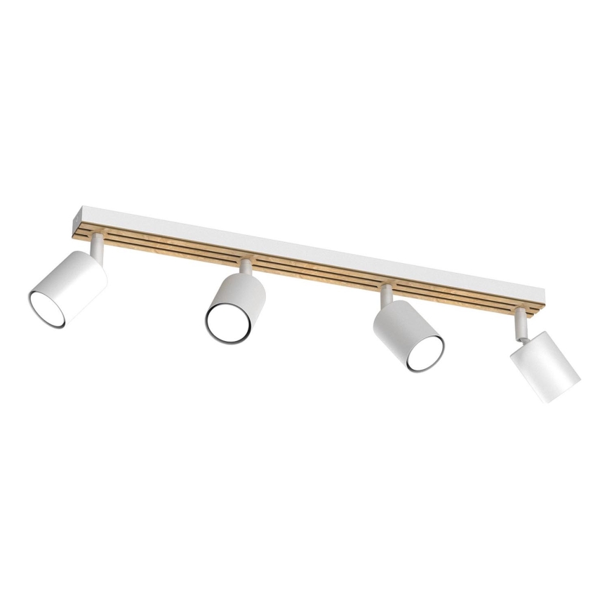 Spot svetiljka TERRA 4xGU10/8W/230V bela/hrast