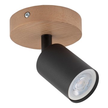 Spot svetiljka TOP WOOD 1xGU10/10W/230V crna/drvo