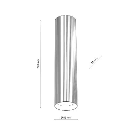 Spot svetiljka TUNE L 1xGU10/10W/230V 24 cm, braon