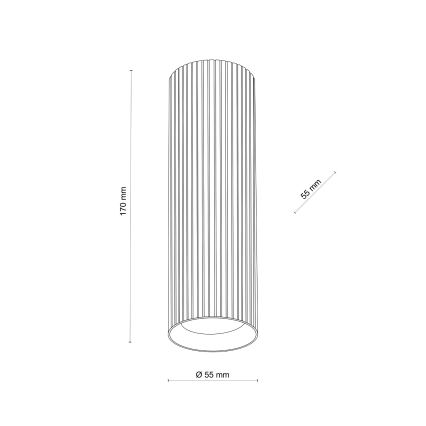 Spot svetiljka TUNE M 1xGU10/10W/230V 17 cm braon
