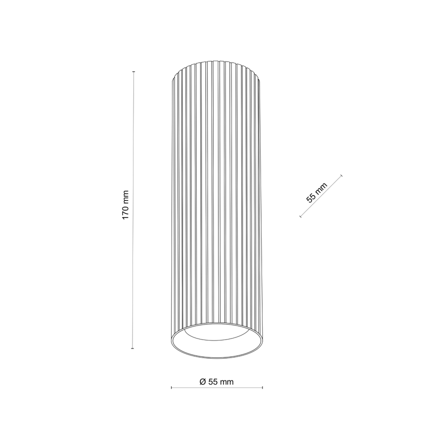 Spot svetiljka TUNE M 1xGU10/10W/230V 17 cm braon