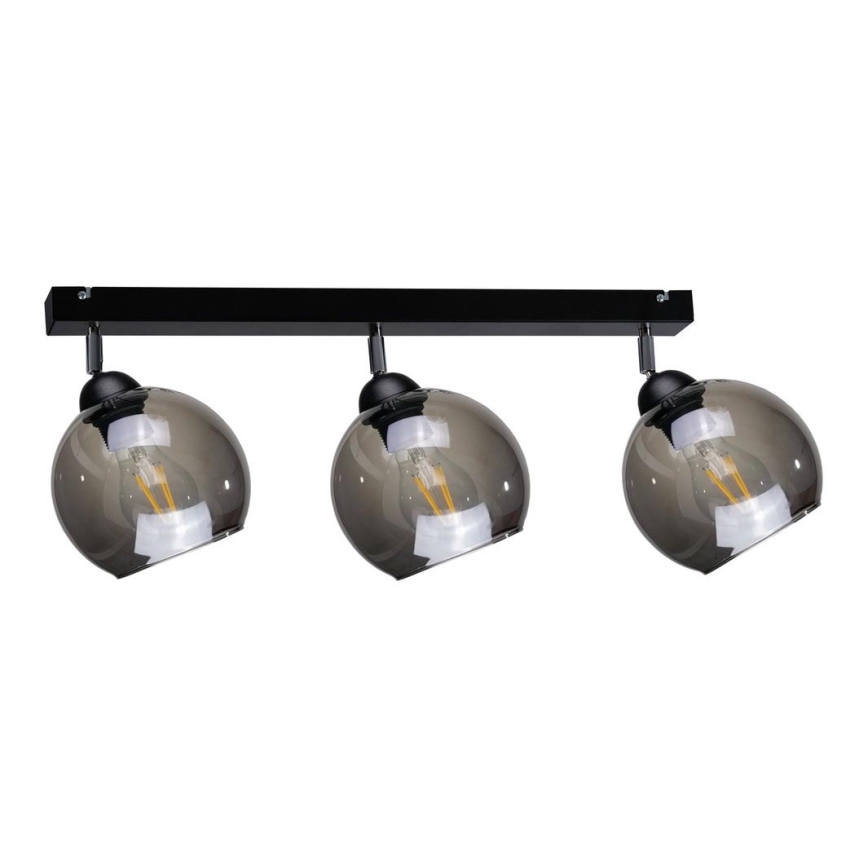 Spot svetiljka UNO 3xE27/60W/230V crna
