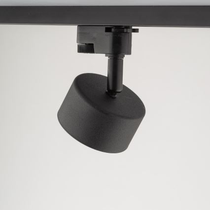Spot svetiljka za 1-fazni šinski sistem AVIA 1xGX53/15W/230V crna
