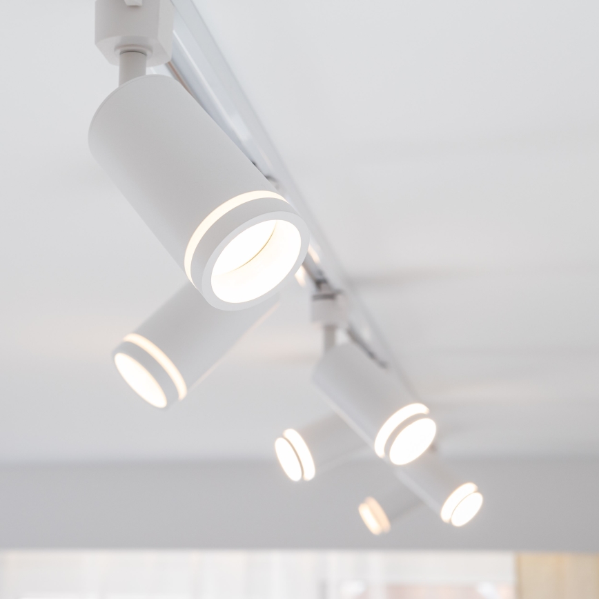 Spot svetiljka za 1-fazni šinski sistem JET RING 1xGU10/10W/230V bela