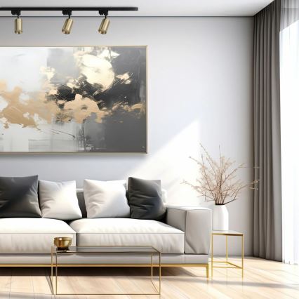 Spot svetiljka za šinski sistem MARIBEL 3xGU10/10W/230V +1 m šinski sistem u zlatnoj boji