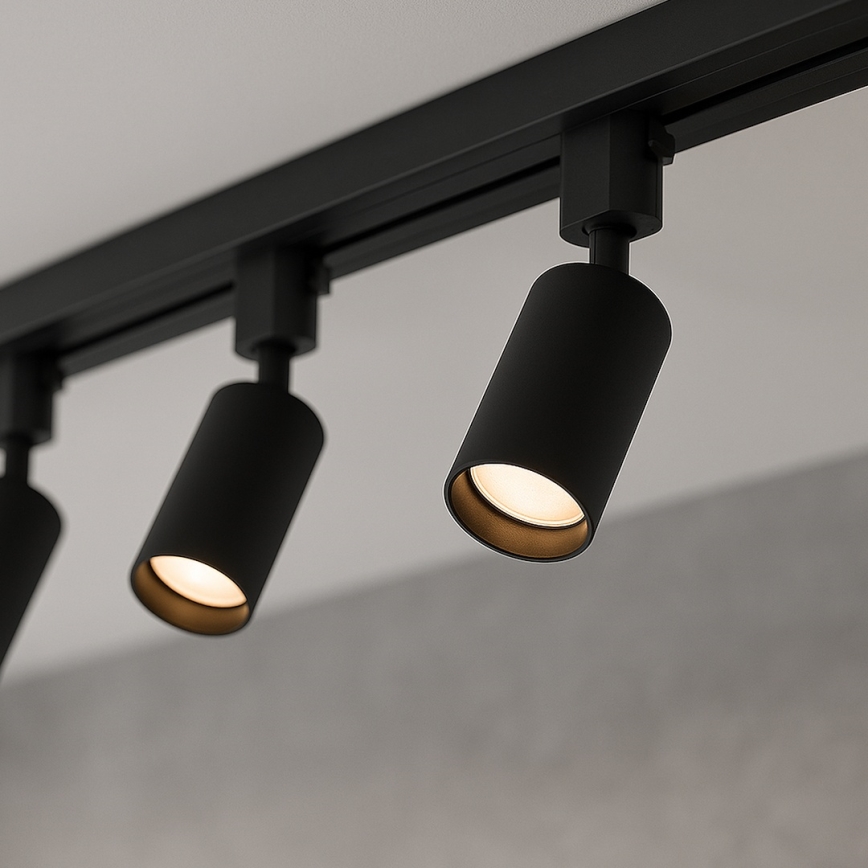 Spot svetiljka za šinski sistem TIGER 3xGU10/10W/230V crna