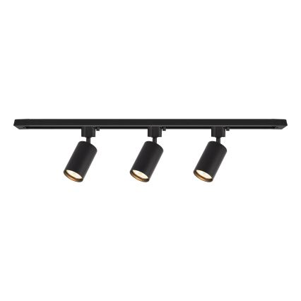 Spot svetiljka za šinski sistem TIGER 3xGU10/10W/230V crna