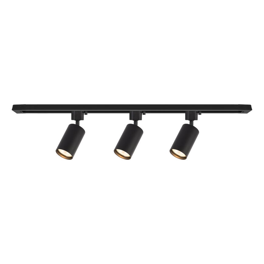 Spot svetiljka za šinski sistem TIGER 3xGU10/10W/230V crna