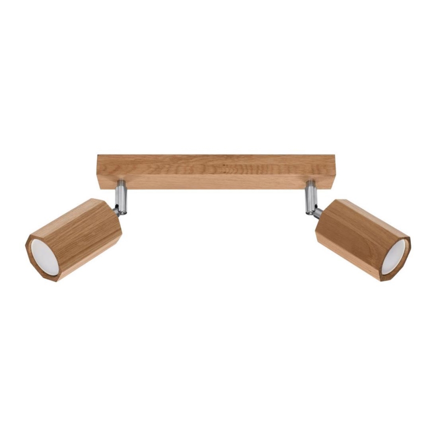 Spot svetiljka ZEKE 2xGU10/40W/230V hrast