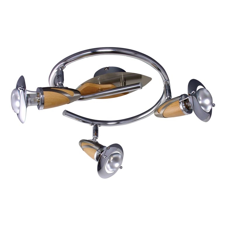 Spot svetiljka ZEUS 3xE14/40W/230V – kaučukovo drvo