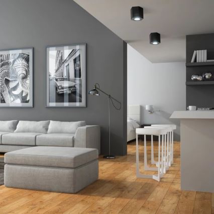 Spot svetlo HEXAGON 1xGU10/10W/230V crno