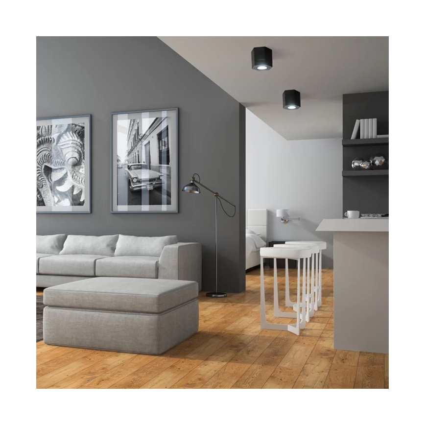 Spot svetlo HEXAGON 1xGU10/10W/230V crno