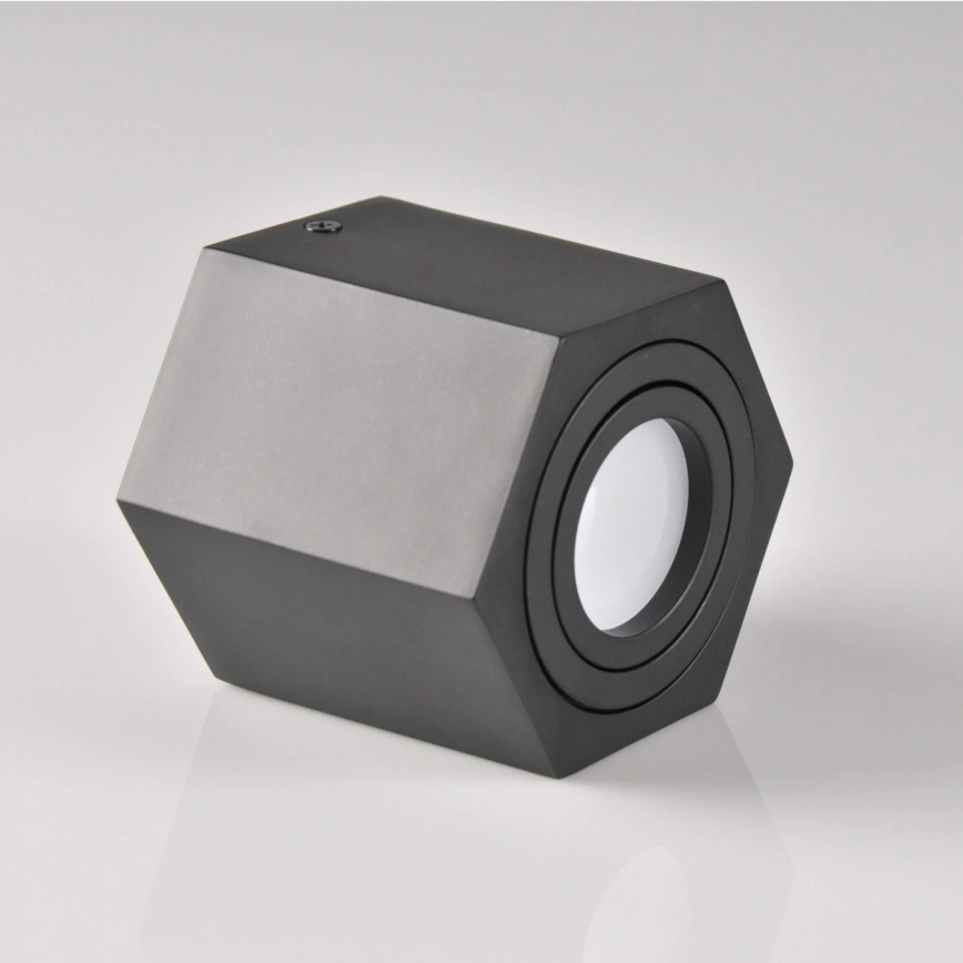 Spot svetlo HEXAGON 1xGU10/10W/230V crno