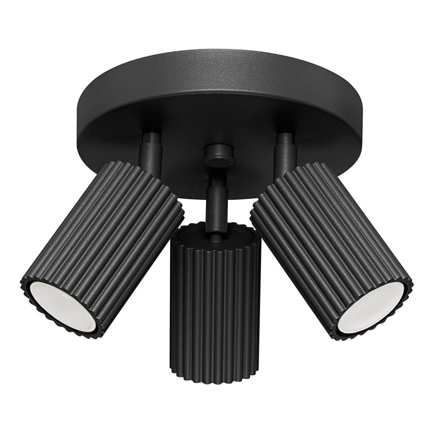 Spot svetlo KARBON 3xGU10/10W/230V crno