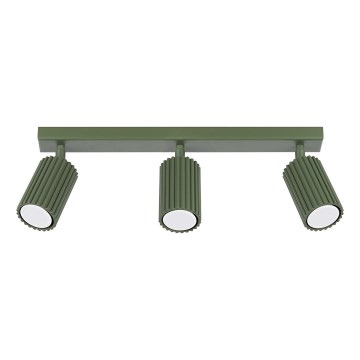 Spot svetlo KARBON 3xGU10/10W/230V zeleno