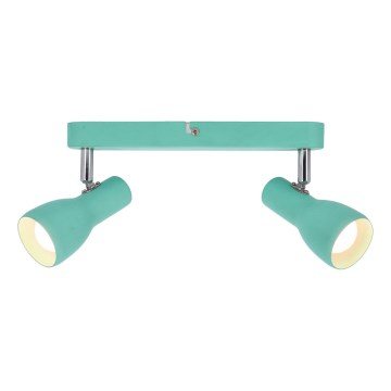 Spot svetlo PICARDO 2xE14/40W/230V tirkizno