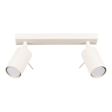 Spot svetlo RING 2xGU10/10W/230V krem