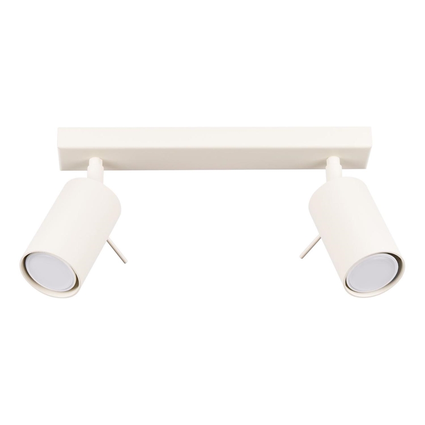 Spot svetlo RING 2xGU10/10W/230V krem