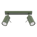 Spot svetlo RING 2xGU10/10W/230V zeleno