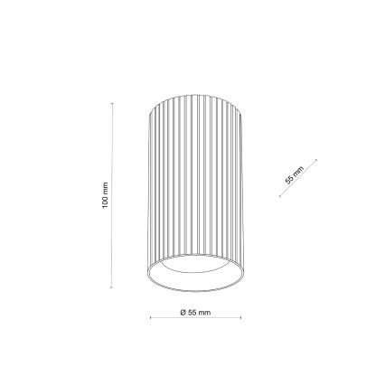 Spot svetlo TUNE S 1xGU10/10W/230V 10 cm braon