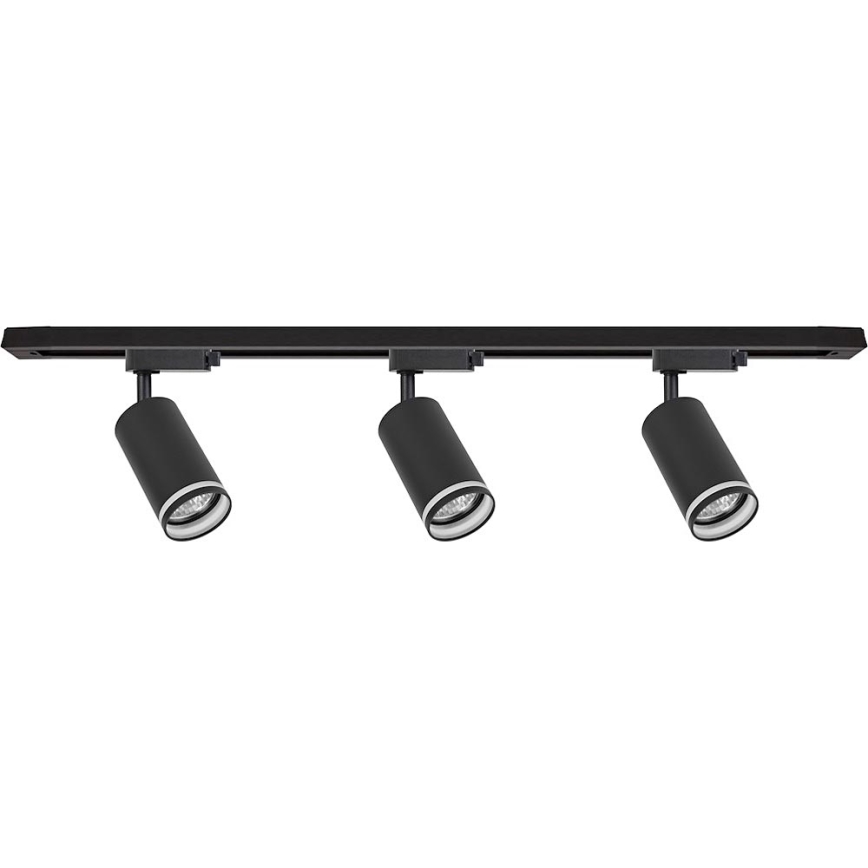 Spot svetlo za šinski sistem PIPE 3xGU10/10W/230V crna