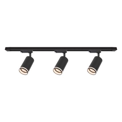 Spot svetlo za šinski sistem PIPE 3xGU10/10W/230V crna