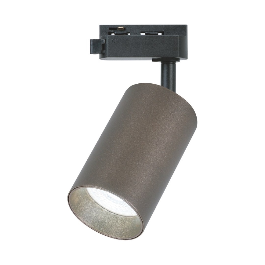 Spot za jednofazni šinski sistem PIPE 1xGU10/10W/230V, braon