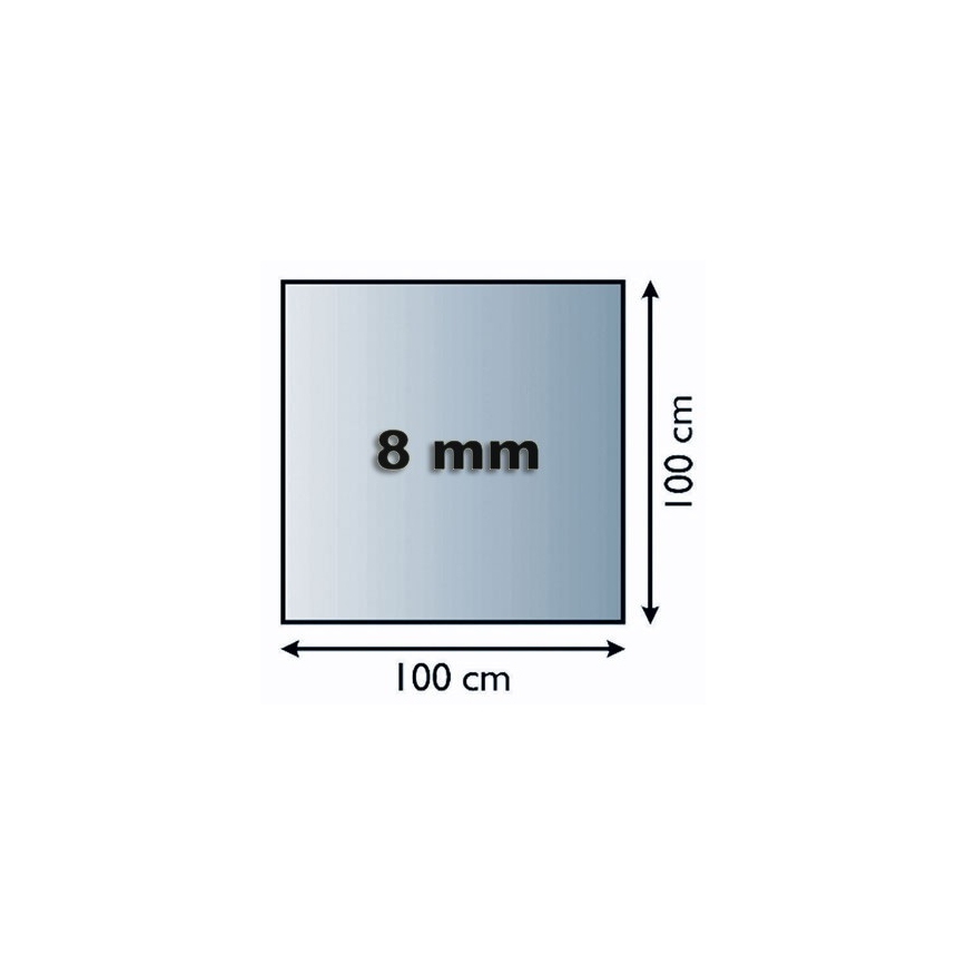 Staklena podloga za peć 1000x1000x8 mm, kvadratna
