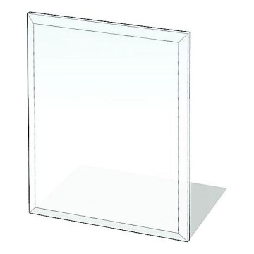 Staklena podloga za peć 900x750x8 mm pravougaona
