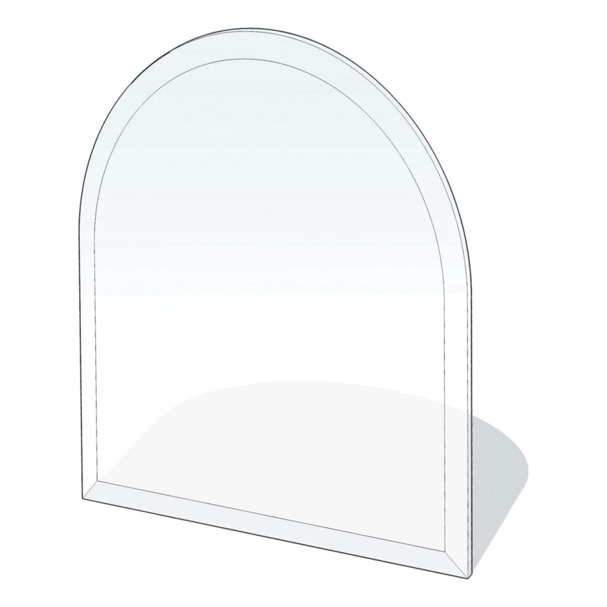 Staklo ispod peći 1100x1000x8 mm polukrug