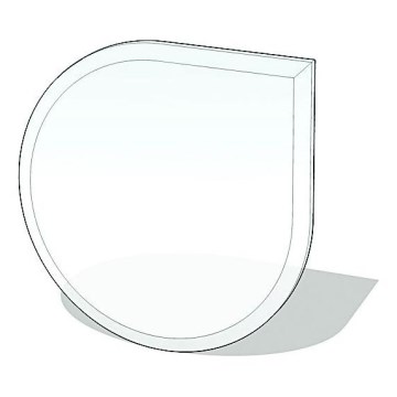 Staklo ispod peći 1100x1100x6 mm suza