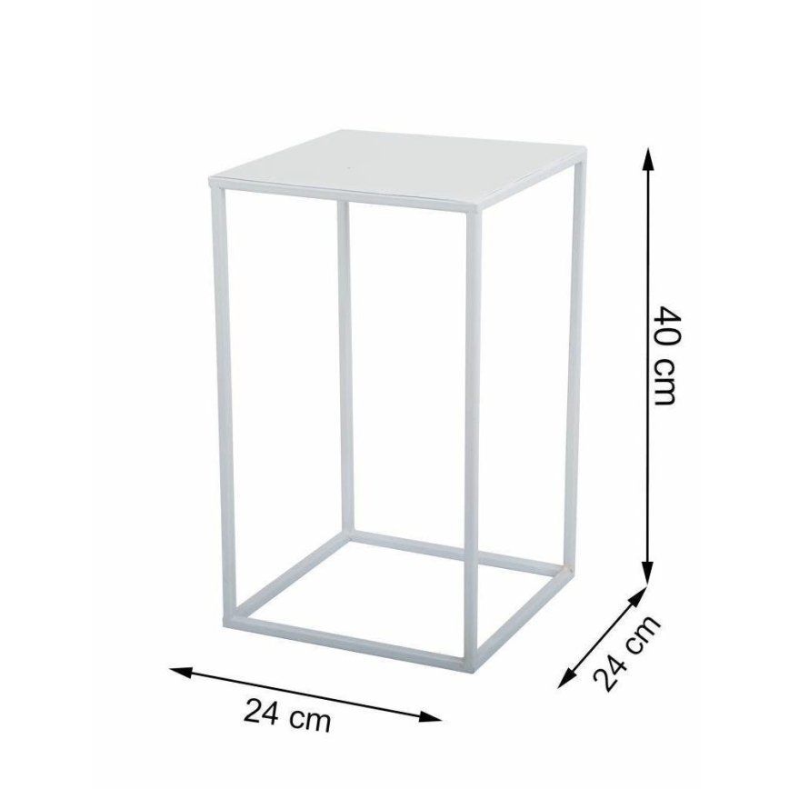 Stalak za cveće 40x24 cm beo