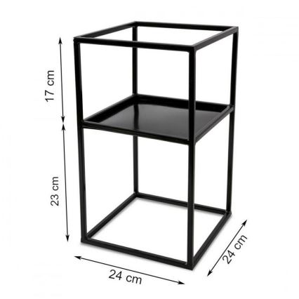 Stalak za cveće 40x24 crne boje