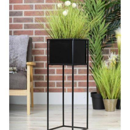 Stalak za cveće 70 x 24 cm, crni